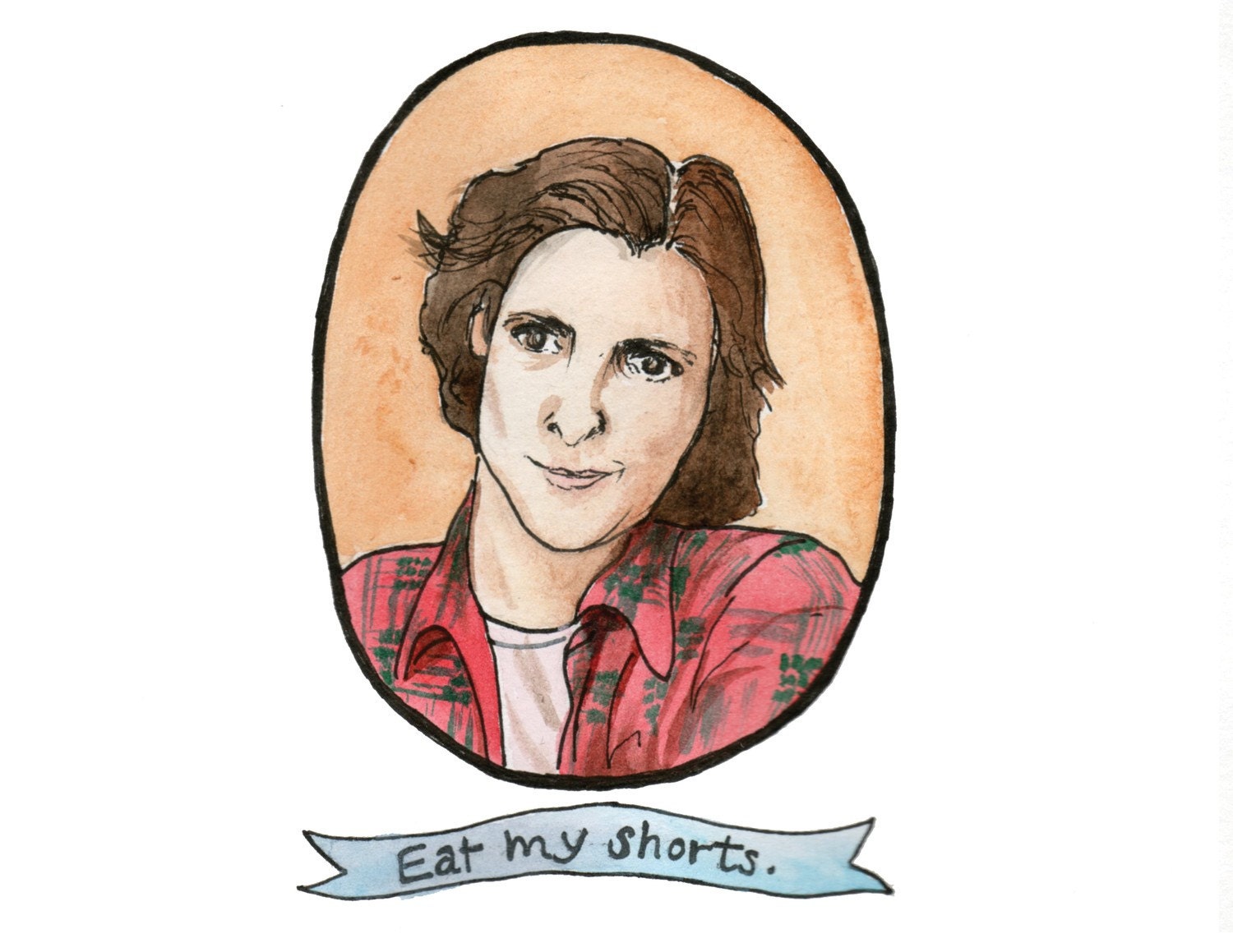 Judd Nelson, "The Breakfast Club," print 4.25" x 5.5"