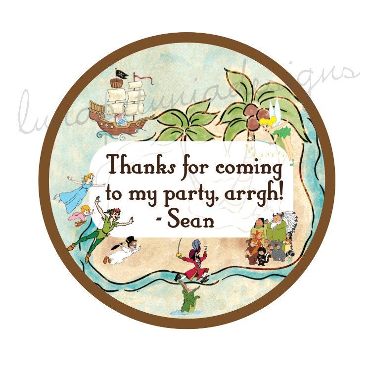Neverland Treasure Map Invitation