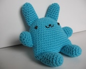 Super Kawaii Crocheted Bunny No.1 - Turquoise