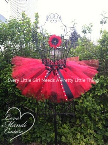 Lady Bug Tutu Newborn up to 5T