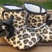 Little Diva's Cheetah Crib BOOTS With SWAROVSKI Crystals