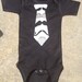 Boy Mustache Tie Black Onesie/Shirt