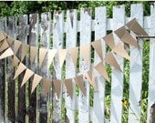 Rustic Triangle 10ft. Garland  ///////  Barn Wedding Garland // Rustic Decor // Shabby Chic Wedding // Rustic Bridal Shower //