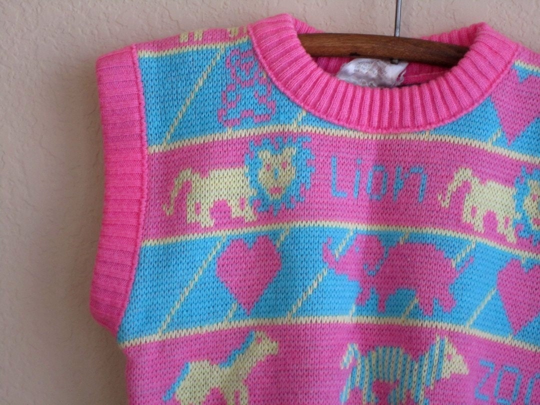 vintage girls sweater vest size 5