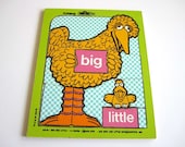 vintage sesame street big bird wooden puzzle by playskool