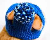 Pom Pom Cat Hat - Blues