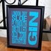 Varieties of Gin Blue and Gray 8 x 10 Print