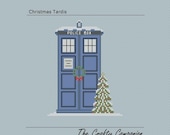 Christmas Tardis - Doctor Who/Tardis Inspired PDF Cross Stitch Pattern - INSTANT DOWNLOAD