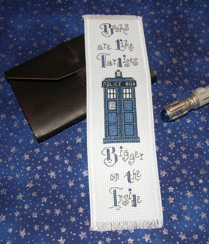 Books and Tardises - Doctor Who/Tardis Inspired PDF Cross Stitch Pattern - INSTANT DOWNLOAD