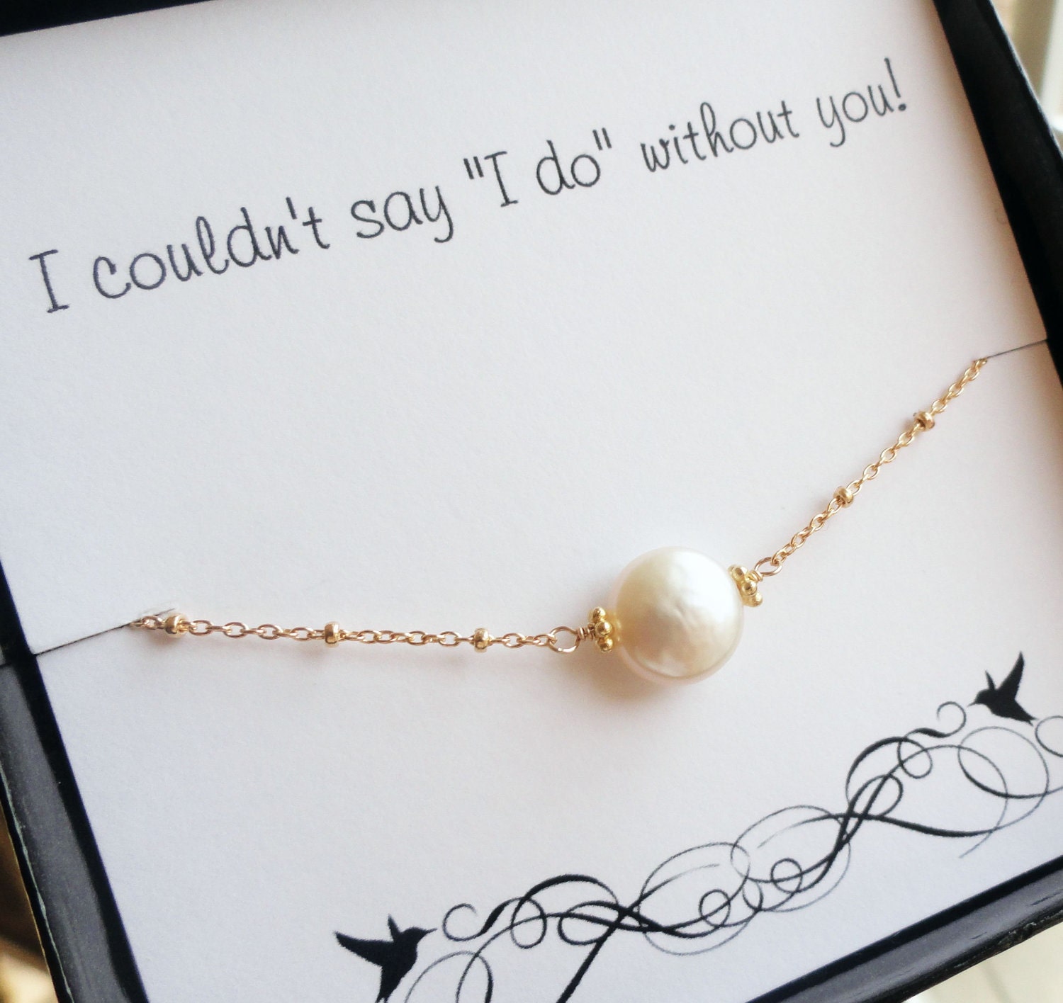 Set of EIGHT Bridesmaid cards with pearl necklaces, bridesmaid jewelry gift set, Be my bridesmaid, bridesmaid invitations