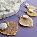 Bridesmaid Gifts set, Five Gold leaf & pearl necklaces, real aspen leaf lariat necklaces,Gold filled chain, Bridal jewelry, autumn wedding