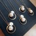 Set of 7: SEVEN Personalized Bridesmaid necklaces, Gold Eternity Necklaces, Pearl & Initial necklaces,Bridesmaid gifts, karma necklaces