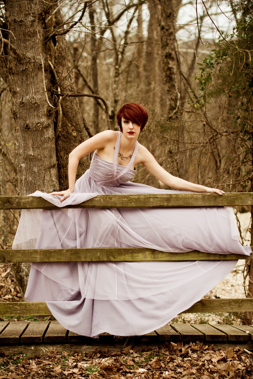 The Snow White Dress.... size small..... pale lilac. - deconstructika
