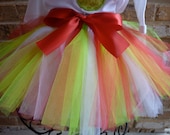 Red, Lime, and White Tutu