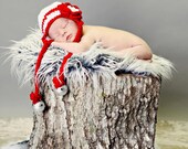 Holiday Bells Earflap - newborn to 5 years size