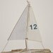 drift wood sailboat table number decoration