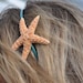 Sugar Starfish on aqua teal turquoise headband Mermaid Hair