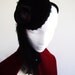 Black Velvet fascinator headpiece