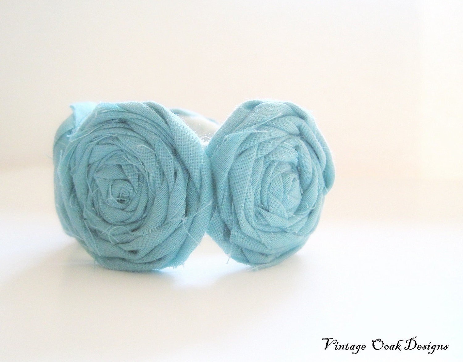 Powder Blue Rosette Bracelet, Rosette Bracelet, Bridesmaid Cuff, Spring/Summer Wedding, Unique Gift Handmade, Custom Made
