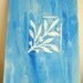 ACEO Original Blue Watercolor Painting