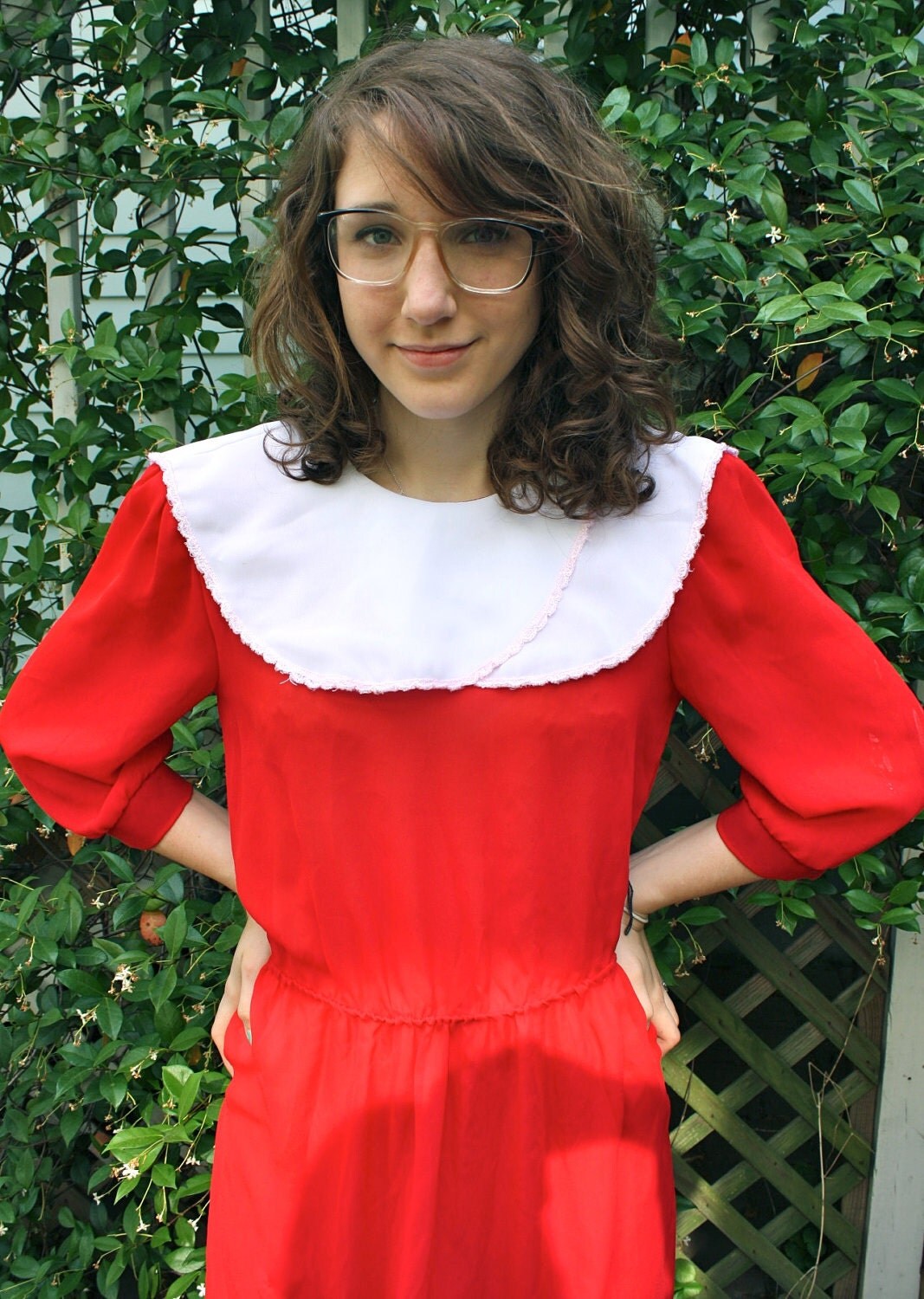 red school dress
