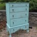Chic and Shabby Beachy Aqua Dresser