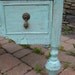 Chic and Shabby Beachy Aqua Dresser