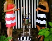 The Annapolis: cotton dress with scallop tiers
