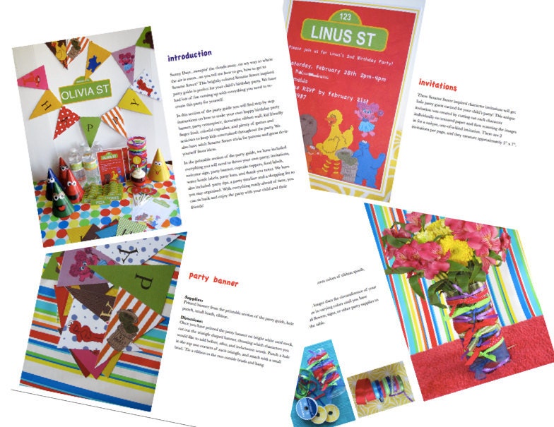 Sesame Street Party Pack, Customized