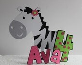 Zebra Cake Topper, customized