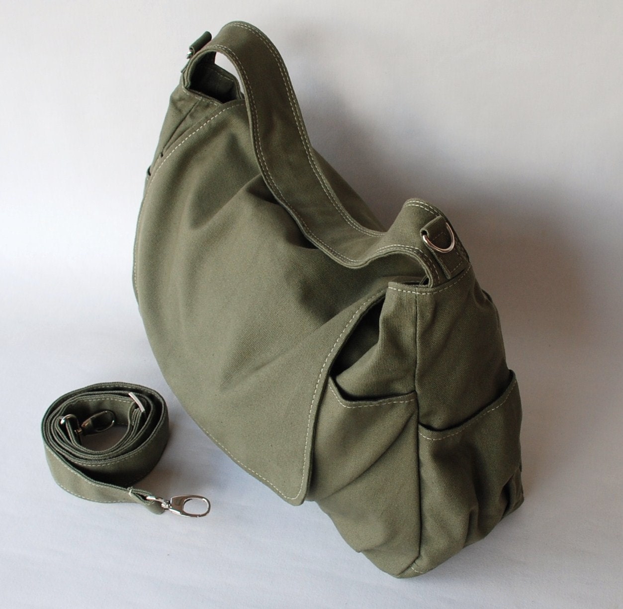 Fathers Day SALE 20% - Pico in Army Green (Water Resistant) Purse / Shoulder / Messenger / tote / Women / Travel / School / Wallet