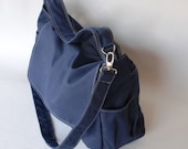 Fathers Day SALE 20% - Pico in Navy Blue (Water Resistant) Laptop / School / Shoulder / Messenger / tote / Women / Handbag / Wallet