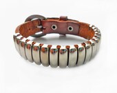 bangle buckle bracelet leather bracelet men bracelet women bracelet hansome bracelet made of leather and alloy rivet  sh-0330