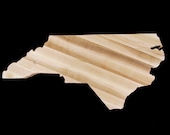 14'' North Carolina State Shaped Personalized Cutting Board by Woodbob.com
