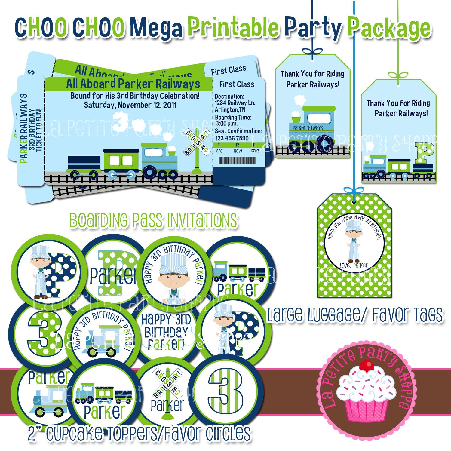 Choo Choo Mega Printable Party Package DIY