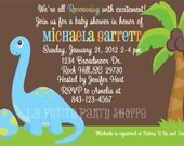 Dino Baby Shower Invitations Print Your Own DIY Il_170x135