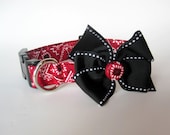 Red Bandana Dog Collar size Medium