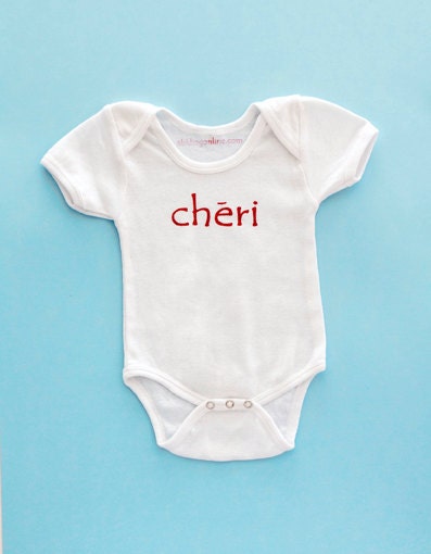 Cheri is darling in french for boy