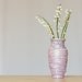 Rhapsody Purple Wrinkle Vase hand painted in Purple, Wedding Table Decor, Gift for her, Valentines day gift ohtteam