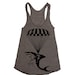Womens Shark Paratrooper Tri-Blend Racerback Tank - American Apparel tanktop shirt - XS, S, M, and L (9 Color Options)