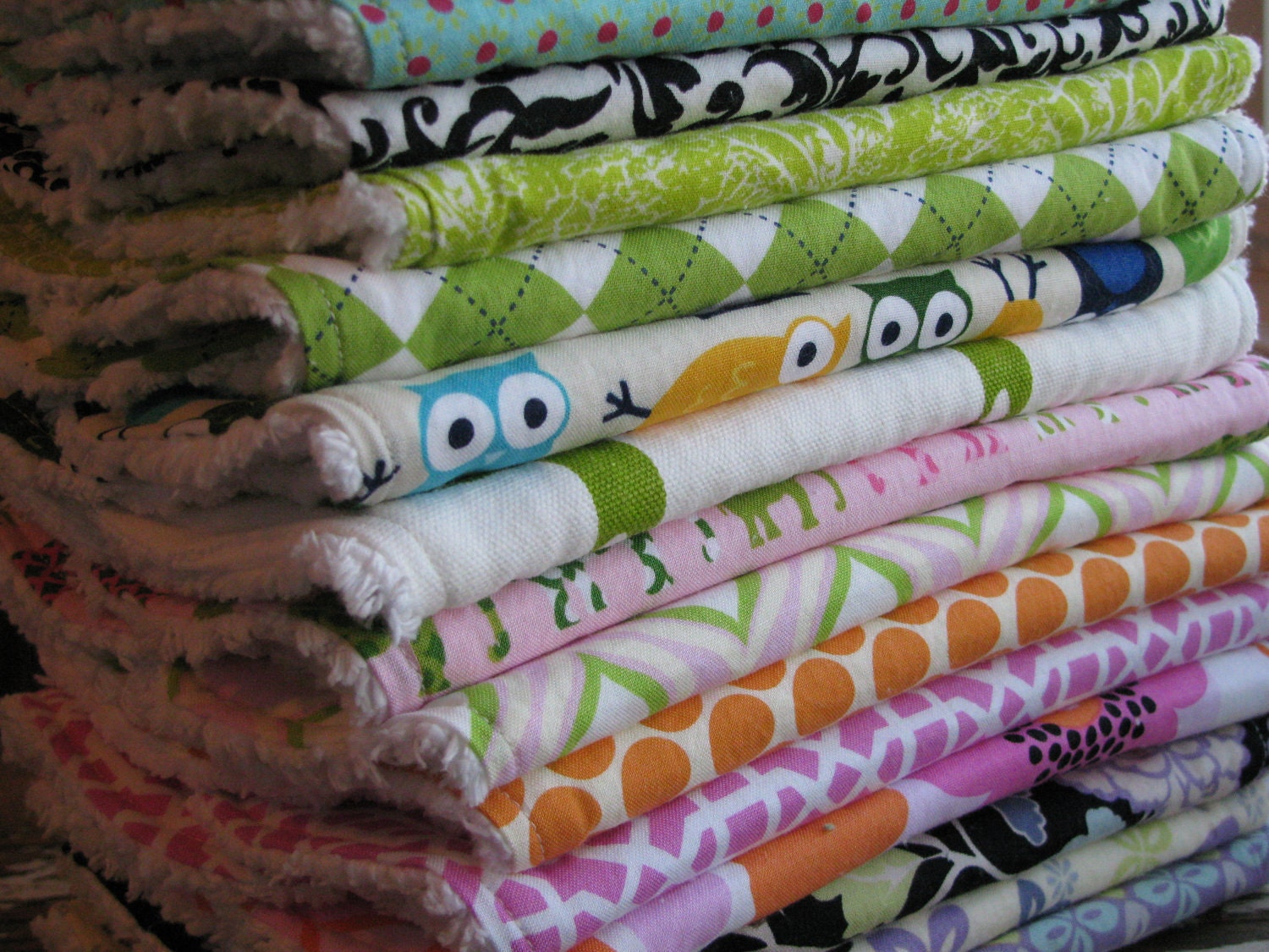 DESIGN YOUR OWN - Burp Cloth Set x 2 - You Choose Fabrics