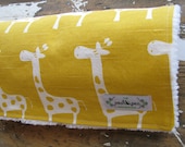 Yellow Baby Blanket - Yellow Giraffes - Gender Neutral Baby Boy or Girl