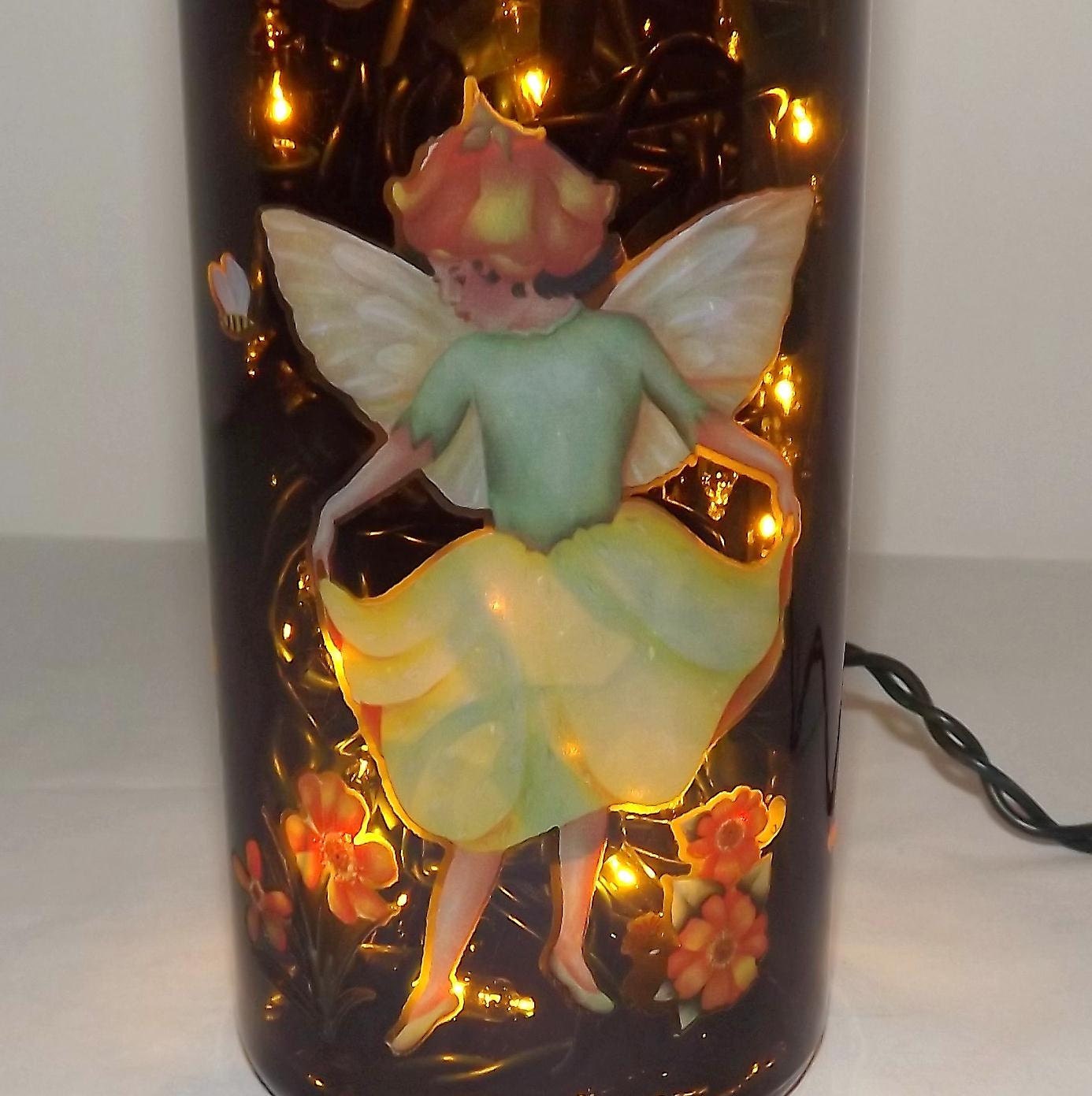 Unique Peach Fairy Bottle Accent Bar/Table Lamp/Light-NICE-Great Gift Idea