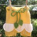 Sunshine Daisy -- Handknit, eco-friendly soaker made with sustainable wool