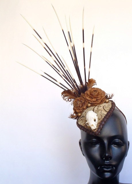 RESERVED Porcupine & Animal Skull Headpiece