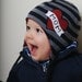 Only a FEW left --- the LINCOLN baby beanie with wide stripes, available in multiple sizes, great photography prop