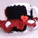 Disney inspired - Red Minnie Mouse 3 pieces Set - Bottle Cozy, Cup Cozy & Cell Phone Cozy - gift under 50.