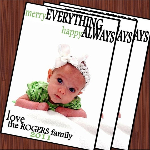 Christmas Cards- Photo Cards-Holiday Cards Printable JPEG Il_570xn