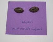 Little Football Earrings