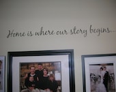 Family Saying Quote Wall Decal Home is...Wall Decor